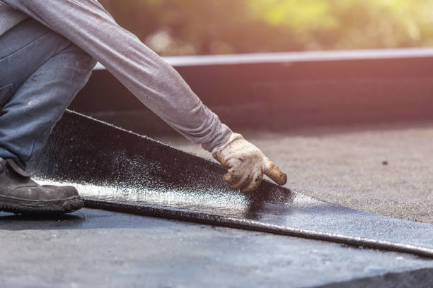 Professional Basement Waterproofing technician working in Newaygo, MI